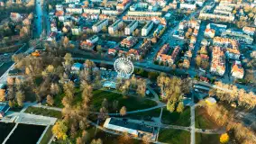 Ekomarina Giżycko i Niegocin przed zachodem słońca, listopad 2023 r. - zdjęcie 3