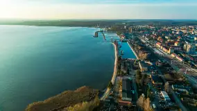 Ekomarina Giżycko i Niegocin przed zachodem słońca, listopad 2023 r. - zdjęcie 18