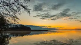 Wschód słońca nad jeziorem Dobskim, listopad 2023 r. - zdjęcie 18