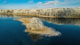 Zimowa wersja Mazur w okolicach Łabędziego Ostrowia i jeziora Kisajno - zdjęcie 9