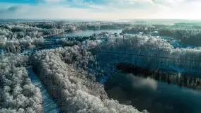 Zimowa wersja Mazur w okolicach Łabędziego Ostrowia i jeziora Kisajno - zdjęcie 73