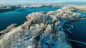 Zimowa wersja Mazur w okolicach Łabędziego Ostrowia i jeziora Kisajno - zdjęcie 76