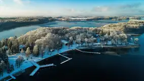 Zimowa wersja Mazur w okolicach Łabędziego Ostrowia i jeziora Kisajno - zdjęcie 75