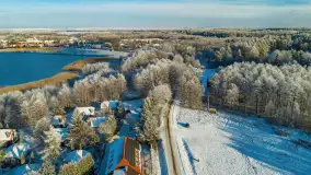 Zimowe Mazury nad jeziorem Święcajty w Ogonkach, listopad 2023 r. - zdjęcie 7