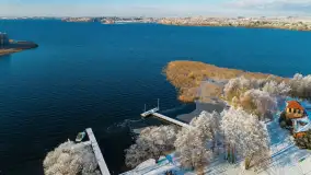 Zimowe Mazury nad jeziorem Święcajty w Ogonkach, listopad 2023 r. - zdjęcie 12