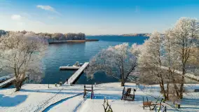 Zimowe Mazury nad jeziorem Święcajty w Ogonkach, listopad 2023 r. - zdjęcie 54