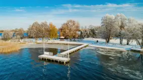 Zimowe Mazury nad jeziorem Święcajty w Ogonkach, listopad 2023 r. - zdjęcie 46