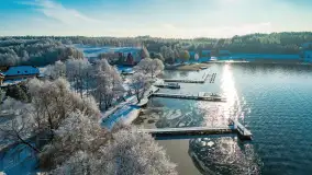 Zimowe Mazury nad jeziorem Święcajty w Ogonkach, listopad 2023 r. - zdjęcie 31