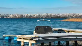 Mazurska biała jesień w porcie Ognisty Ptak, listopad 2023 r. - zdjęcie 4