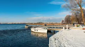 Mazurska biała jesień w porcie Ognisty Ptak, listopad 2023 r. - zdjęcie 32