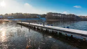 Mazurska biała jesień w porcie Ognisty Ptak, listopad 2023 r. - zdjęcie 8