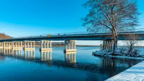 Most Sztynorcki, jeziora Dargin i Kirsajty w zimowej odsłonie, listopad 2023 r. - zdjęcie 3