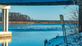 Most Sztynorcki, jeziora Dargin i Kirsajty w zimowej odsłonie, listopad 2023 r. - zdjęcie 34