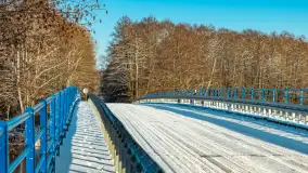 Most Sztynorcki, jeziora Dargin i Kirsajty w zimowej odsłonie, listopad 2023 r. - zdjęcie 8