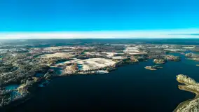 Jeszcze raz zima z drona nad Kisajnem i Święcajtami, listopad 2023 r. - zdjęcie 8