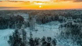 Wschód słońca w okolicach wsi Podlasie, grudzień 2023 r. - zdjęcie 12