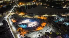 Zimowy Kętrzyn w nocy, styczeń 2024 r. - zdjęcie 44