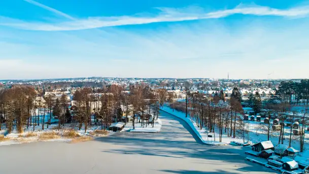 Zimowa wersja Kisajna, porty w zatoce Tracz, styczeń 2024 r. - zdjęcie 3