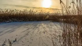 Zimowo i przed zachodem słońca na przystani Harsz Zdorkowo - zdjęcie 16