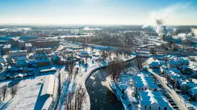 Zimowy Pisz na ujęciach z drona, styczeń 2024 r. - zdjęcie 16