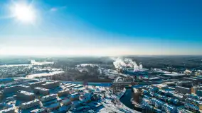 Zimowy Pisz na ujęciach z drona, styczeń 2024 r. - zdjęcie 39