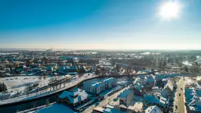 Zimowy Pisz na ujęciach z drona, styczeń 2024 r. - zdjęcie 22