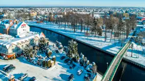 Zimowy Pisz na ujęciach z drona, styczeń 2024 r. - zdjęcie 43