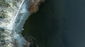 Różne miejsca na Mazurach na zimowych zdjęciach z drona, styczeń 2024 r. - zdjęcie 19