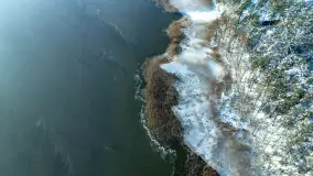 Różne miejsca na Mazurach na zimowych zdjęciach z drona, styczeń 2024 r. - zdjęcie 30