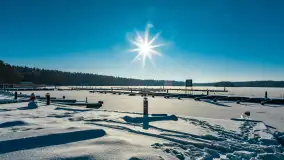 Jezioro Bełdany i Mazurski Raj w zimowej scenerii, styczeń 2024 r. - zdjęcie 32