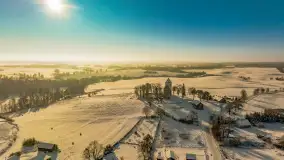 Zamek Krzyżacki, a teraz kościół w Bezławkach w zimowej scenerii, styczeń 2024 r. - zdjęcie 28