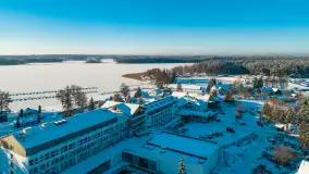 Bełdany, Piaski i Mazurski Raj z lotu ptaka, styczeń 2024 r. - zdjęcie 22