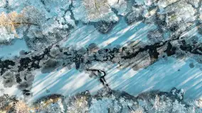 Zima nad rzeką Dajna, witajcie na bajecznych Mazurach, styczeń 2024 r. - zdjęcie 24