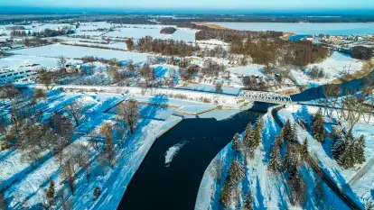 Mix zimowych ujęć z lotu ptaka, styczeń 2024 r.