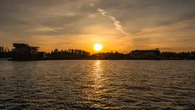 Zachód słońca w Mikołajkach, luty 2024 r. - zdjęcie 4