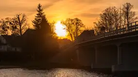 Zachód słońca w Mikołajkach, luty 2024 r. - zdjęcie 23