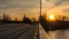 Zachód słońca w Mikołajkach, luty 2024 r. - zdjęcie 12