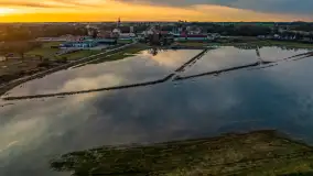 Zachód i rozlewiska przy Karolewie, luty 2024 r. - zdjęcie 14