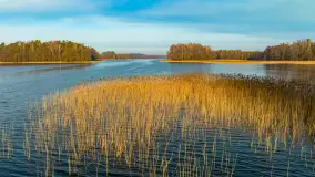 Wschód słońca nad jeziorem Wydmińskim, luty 2024 r. - zdjęcie 35