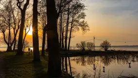 Zachód słońca nad Niegocinem, luty 2024 r. - zdjęcie 13