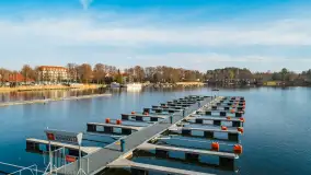 Mazury z drona przy jeziorze Kisajno, luty 2024 r. - zdjęcie 16