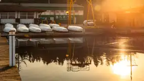 Porty w Wilkasach i jezioro Niegocin pod koniec lutego, 2024 r. - zdjęcie 22