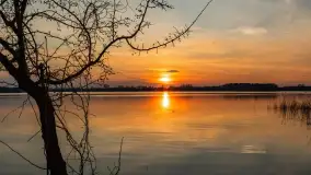 Zachód słońca nad jeziorem Tajty, marzec 2024 r. - zdjęcie 3