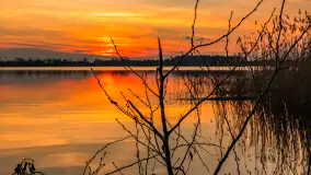 Zachód słońca nad jeziorem Tajty, marzec 2024 r. - zdjęcie 27