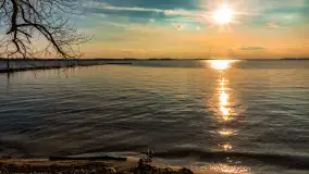 Jezioro Dargin przed zachodem słońca, marzec 2024 r. - zdjęcie 50