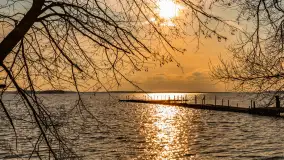 Jezioro Dargin przed zachodem słońca, marzec 2024 r. - zdjęcie 40