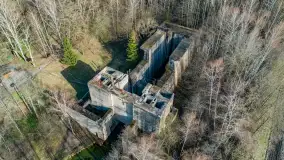 Śluza Leśniewo Górne na zdjęciach z drona, marzec 2024 r. - zdjęcie 13