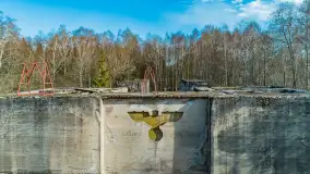 Śluza Leśniewo Górne na zdjęciach z drona, marzec 2024 r. - zdjęcie 7