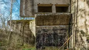 Śluza Leśniewo Górne na wiosennych ujęciach, marzec 2024 r. - zdjęcie 12