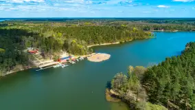 Ruciane-Nida, jezioro Nidzkie i OW Wodnik, wiosennie z drona - zdjęcie 32